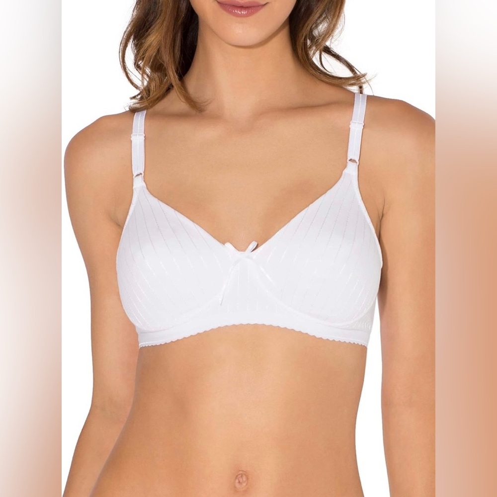 Fruit of the Loom Lightly Lined Wire-Free Bra - 38C - White